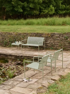 Tavolino da giardino in acciaio Dapple