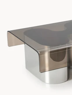 Tavolino da salotto con piano in vetro Jouri