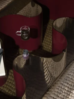 Tavolino da salotto con piano in vetro Jouri