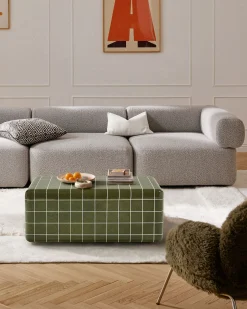 Tavolino da salotto da interno-esterno effetto piastrelle Doug