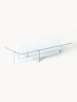 Tavolino da salotto grande in vetro Anouk, larg. 160 cm