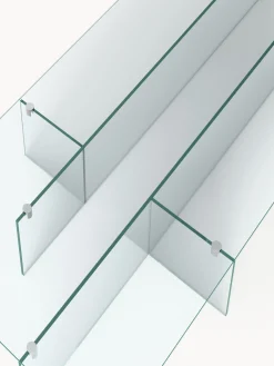 Tavolino da salotto grande in vetro Anouk, larg. 160 cm