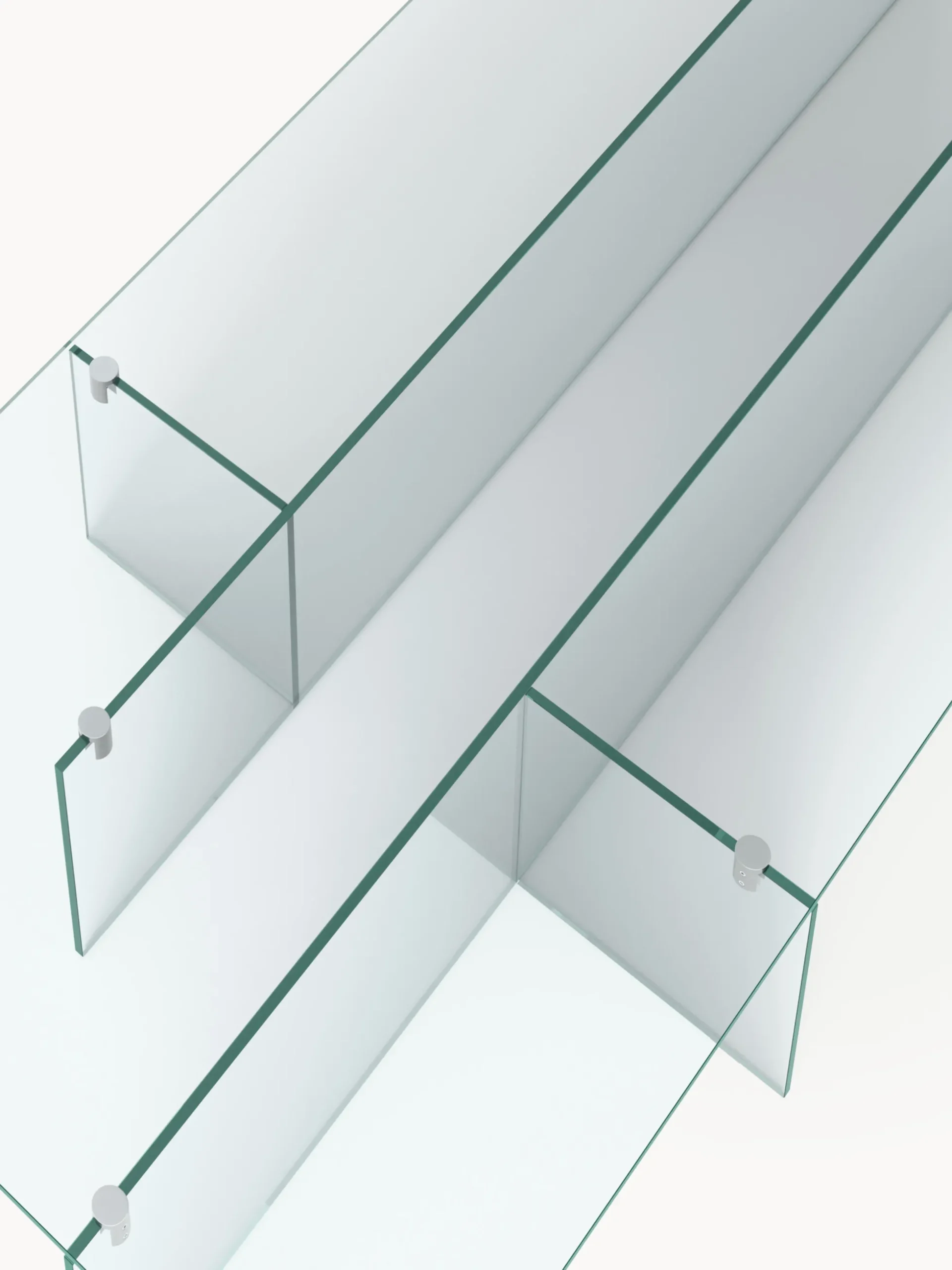 Tavolino da salotto grande in vetro Anouk, larg. 160 cm