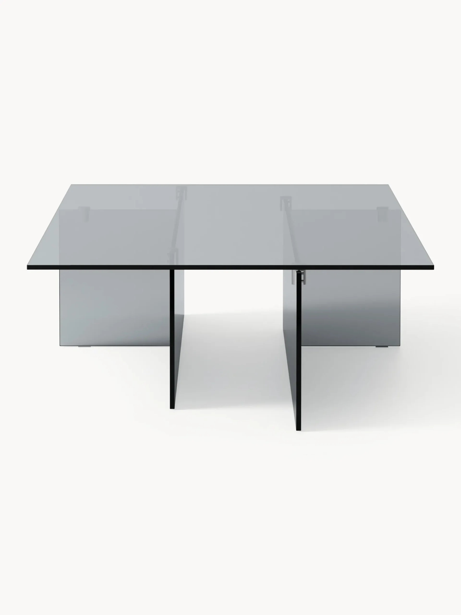 Tavolino da salotto grande in vetro Anouk, larg. 160 cm