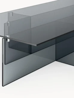 Tavolino da salotto grande in vetro Anouk, larg. 160 cm