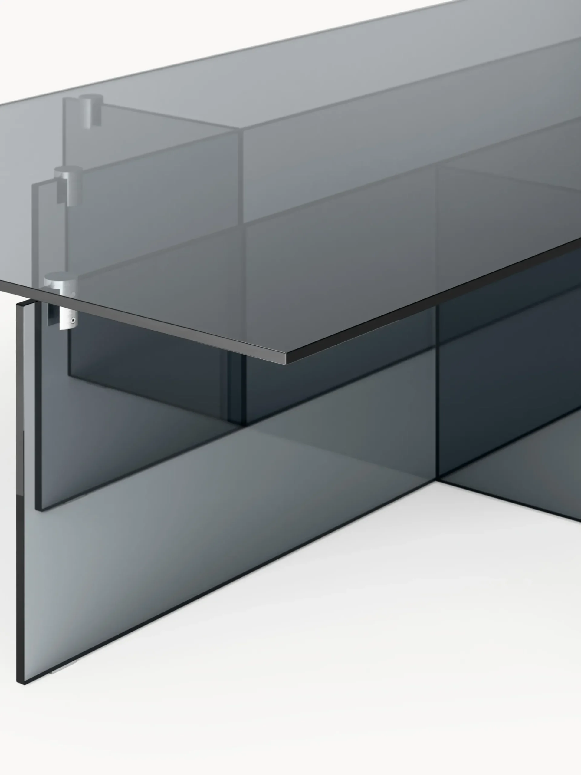 Tavolino da salotto grande in vetro Anouk, larg. 160 cm