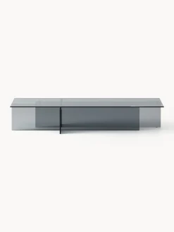 Tavolino da salotto grande in vetro Anouk, larg. 160 cm