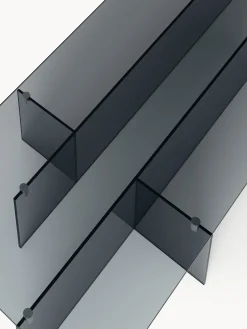 Tavolino da salotto grande in vetro Anouk, larg. 160 cm