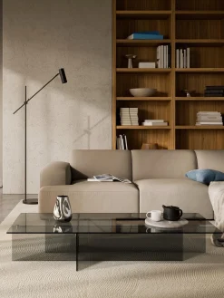 Tavolino da salotto grande in vetro Anouk, larg. 160 cm