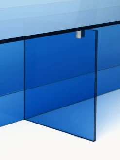 Tavolino da salotto grande in vetro Anouk, larg. 160 cm