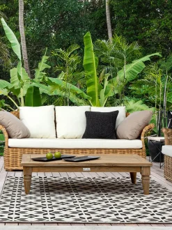 Tavolino da salotto in legno di teak Bali