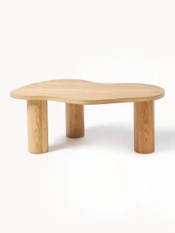 Tavolino da salotto in legno di quercia dalla forma organica Didi