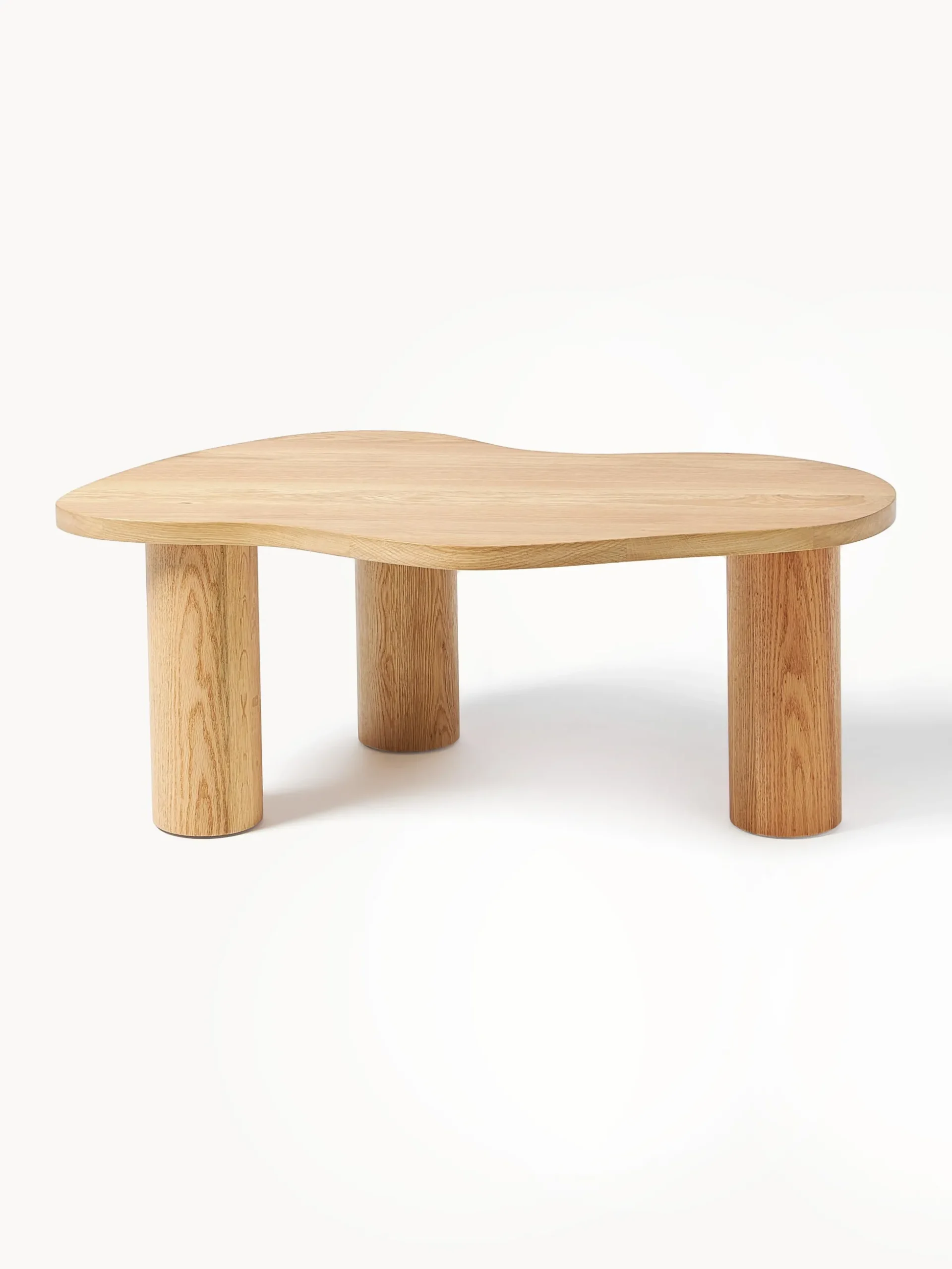 Tavolino da salotto in legno di quercia dalla forma organica Didi