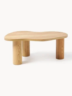 Tavolino da salotto in legno di quercia dalla forma organica Didi
