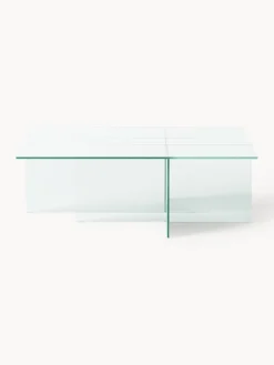 Tavolino da salotto in vetro Anouk, larg. 102 cm