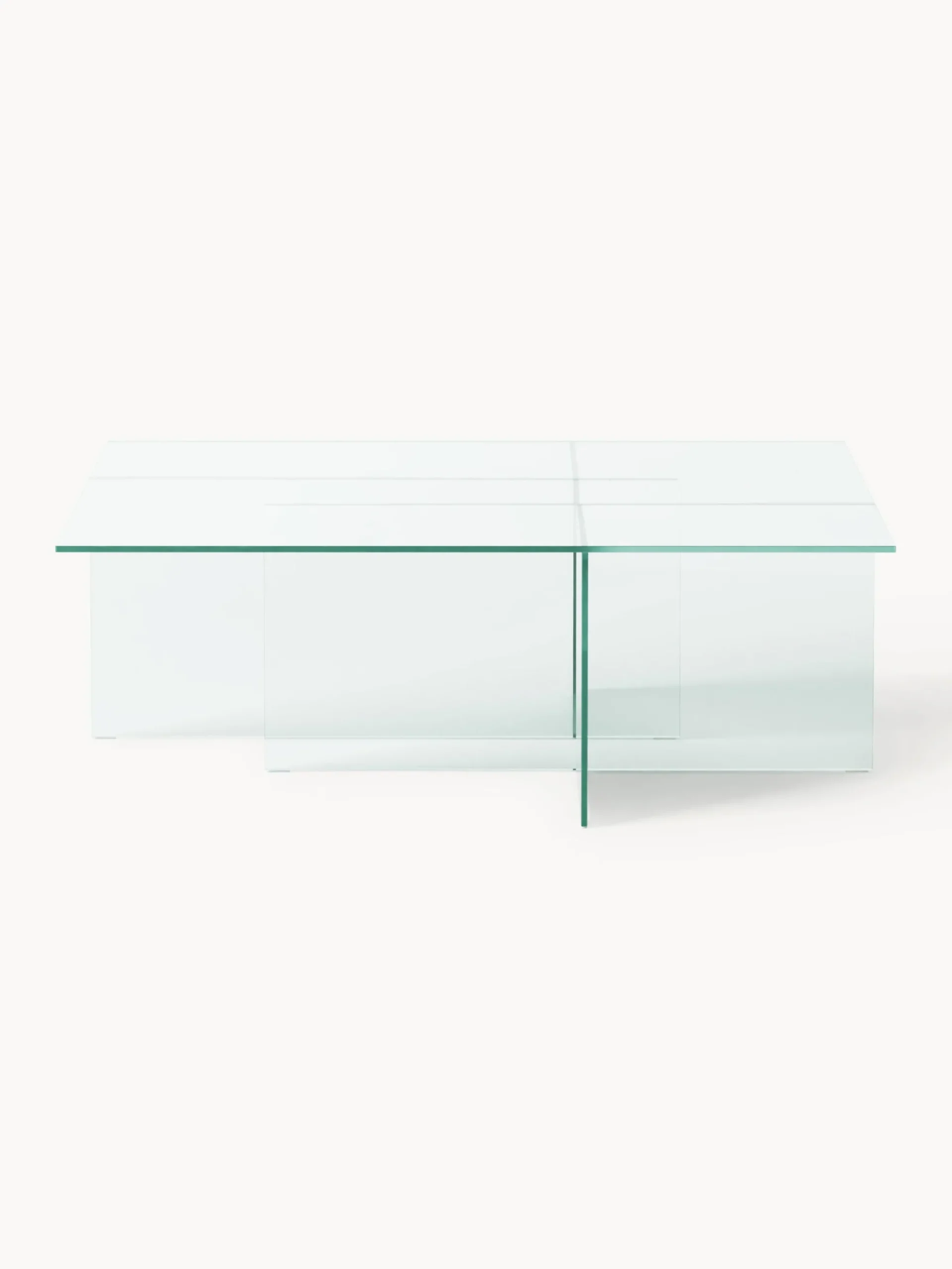 Tavolino da salotto in vetro Anouk, larg. 102 cm