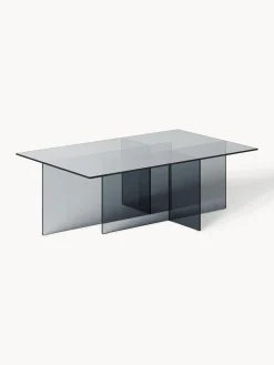 Tavolino da salotto in vetro Anouk, larg. 102 cm