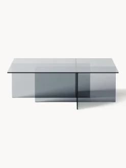 Tavolino da salotto in vetro Anouk, larg. 102 cm