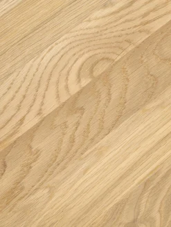 Tavolino da salotto ovale in legno di quercia Didi