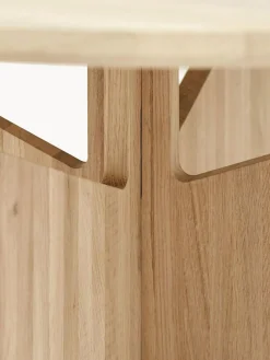 Tavolino da salotto rotondo in legno di quercia Future