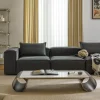 Tavolino da salotto XL con piano in marmo Blaze, larg. 160 cm