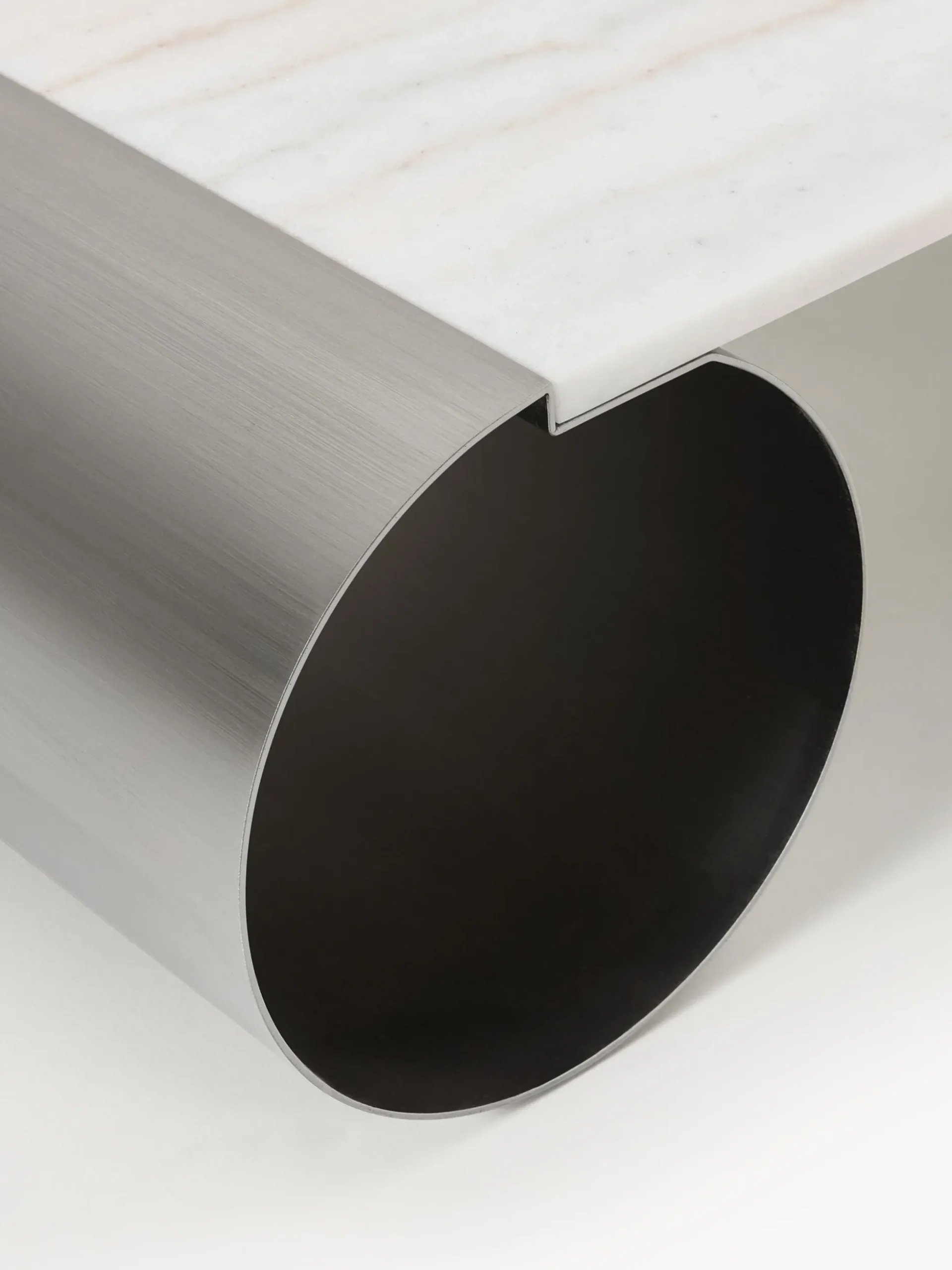 Tavolino da salotto XL con piano in marmo Blaze, larg. 160 cm