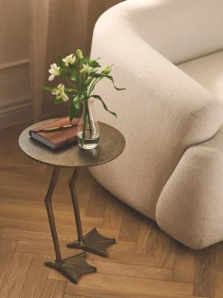 Tavolino decorativo in metallo Duck