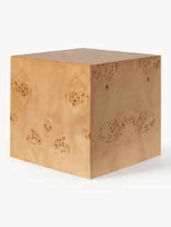 Tavolino in legno di radica Cube