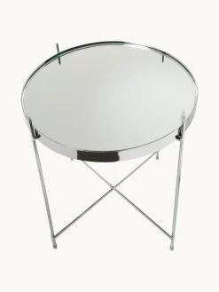 Tavolino pieghevole con piano in vetro Cupid