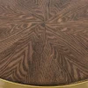 Tavolino rotondo con piano in legno Denise
