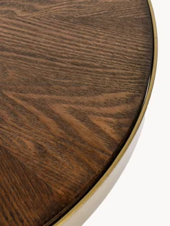 Tavolino rotondo con piano in legno Denise