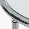 Tavolino rotondo con piani in vetro Dotts