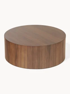 Tavolino rotondo da salotto in legno Dan