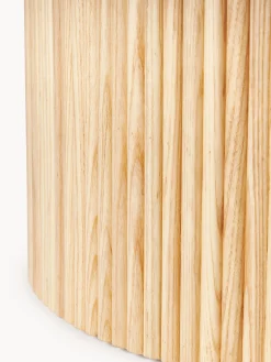 Tavolino rotondo da salotto in legno Nele