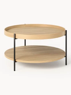 Tavolino rotondo da salotto in legno Renee