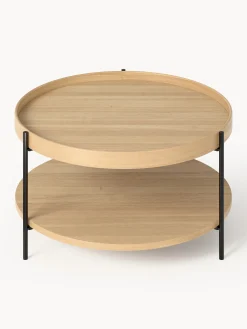 Tavolino rotondo da salotto in legno Renee