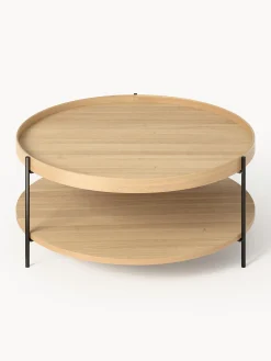 Tavolino rotondo da salotto in legno Renee