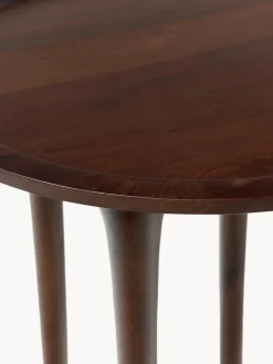 Tavolino rotondo in legno di mango Jeani