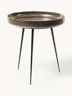 Tavolino rotondo in legno di mango Bowl