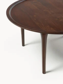 Tavolino rotondo in legno di mango Jeani
