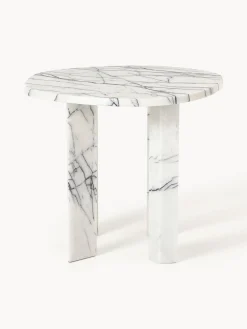 Tavolino rotondo in marmo Taula