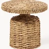 Tavolino rotondo in rattan Camo