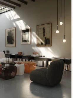 Tavolino da caffè in vetro soffiato Ishi
