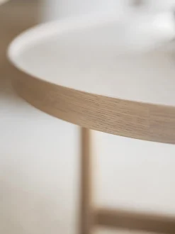 Tavolino da caffè rotondo in legno di quercia Marsden, Ø 60 cm
