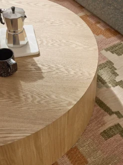 Tavolino da caffè rotondo in legno XL Dan
