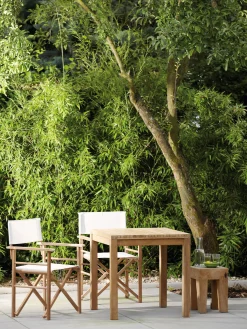 Tavolino da giardino in legno di teak Samoa, 75 x 60 cm