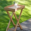 Tavolino da giardino pieghevole in legno di teak Chio
