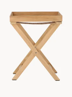 Tavolino da giardino pieghevole in legno di teak Chio