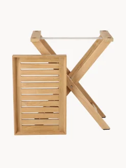 Tavolino da giardino pieghevole in legno di teak Chio