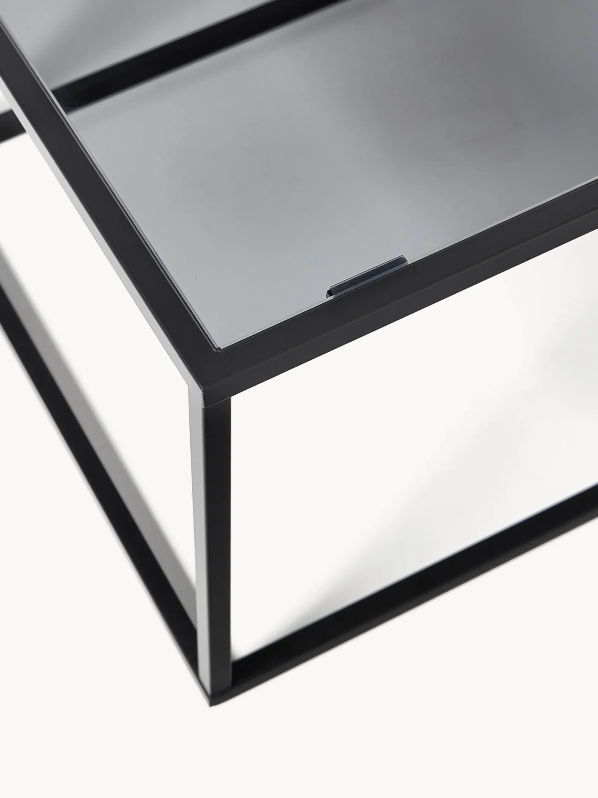 Tavolino da salotto con piano in vetro Maya